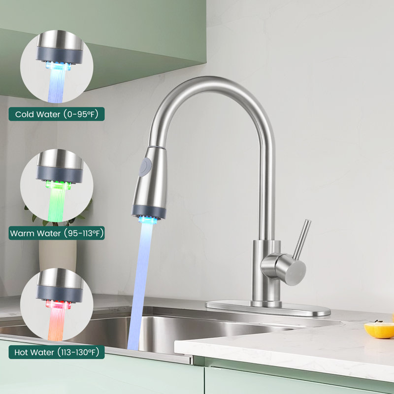 Pull Down Kitchen Faucet