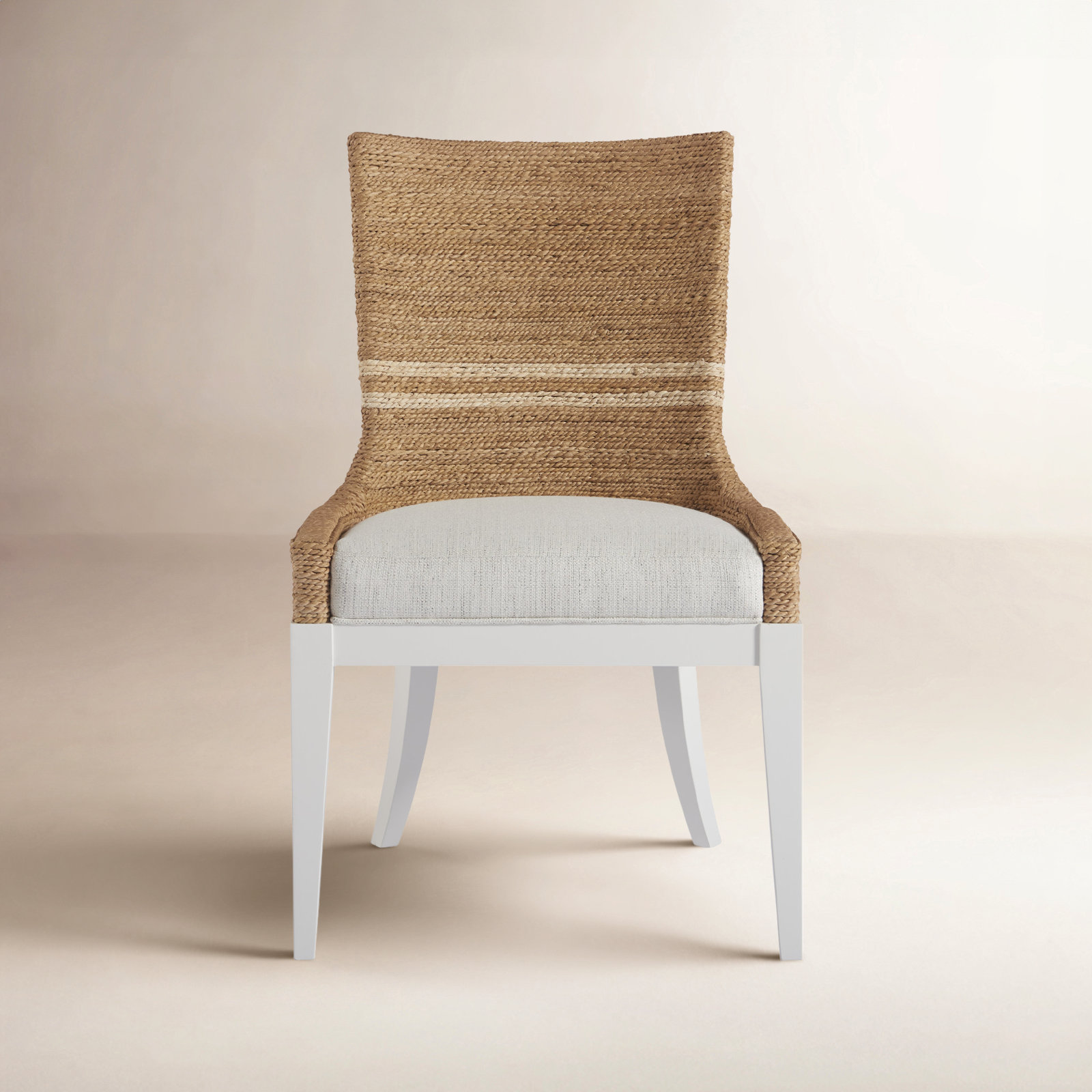 Adalard Cotton Oak Side Chair