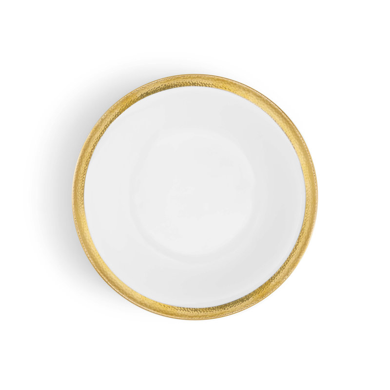 Smith Handmade Porcelain Salad/Dessert Plate, Gold