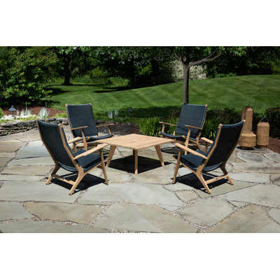 Dover Outdoor Adirondack Chair with Table