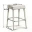 Tabouret de bar rembourré en tissu vert clair sans dossier - siège rembourré avec pieds et repose-pieds robustes, siège peu encombrant pour îlot de cuisine, comptoir de salle à manger et pub, 2 ensembles-1022716236