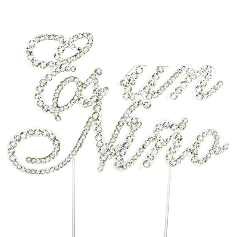 Surmatelas à gâteau rhinestone "es niño"