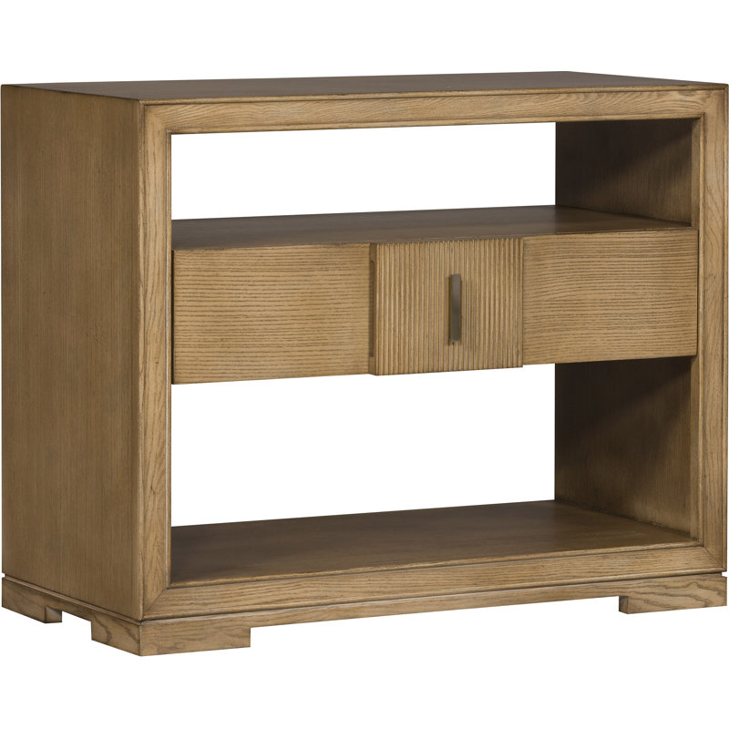 Axis Solid Wood End Table, Dove Gray