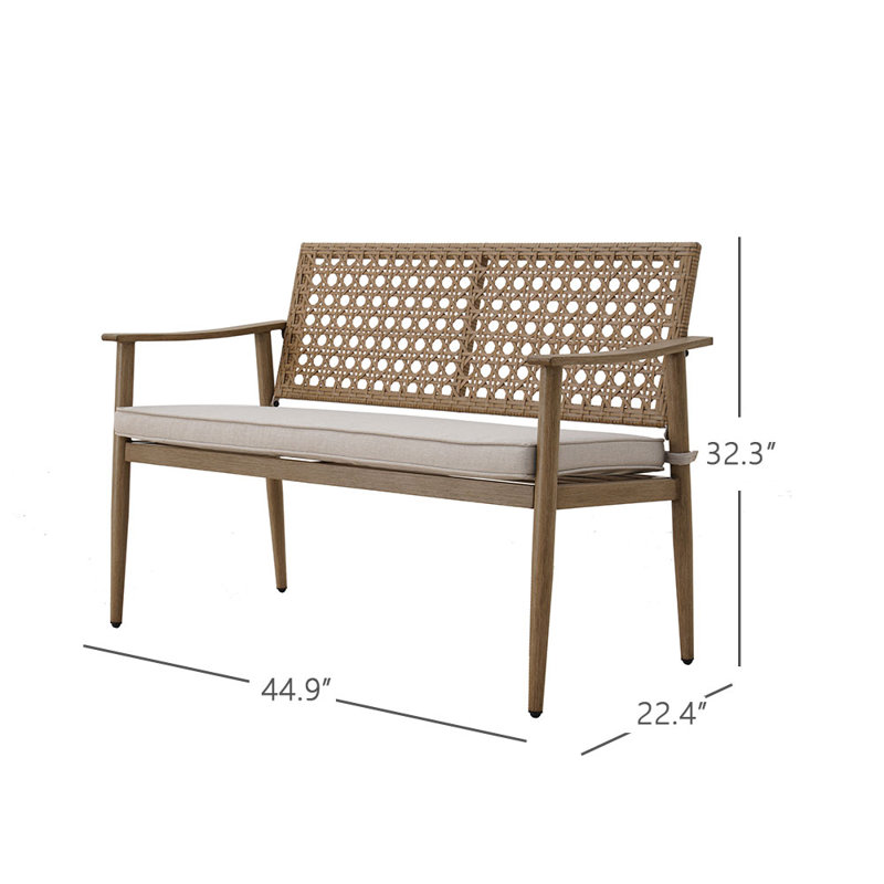 Banc en osier Euriel