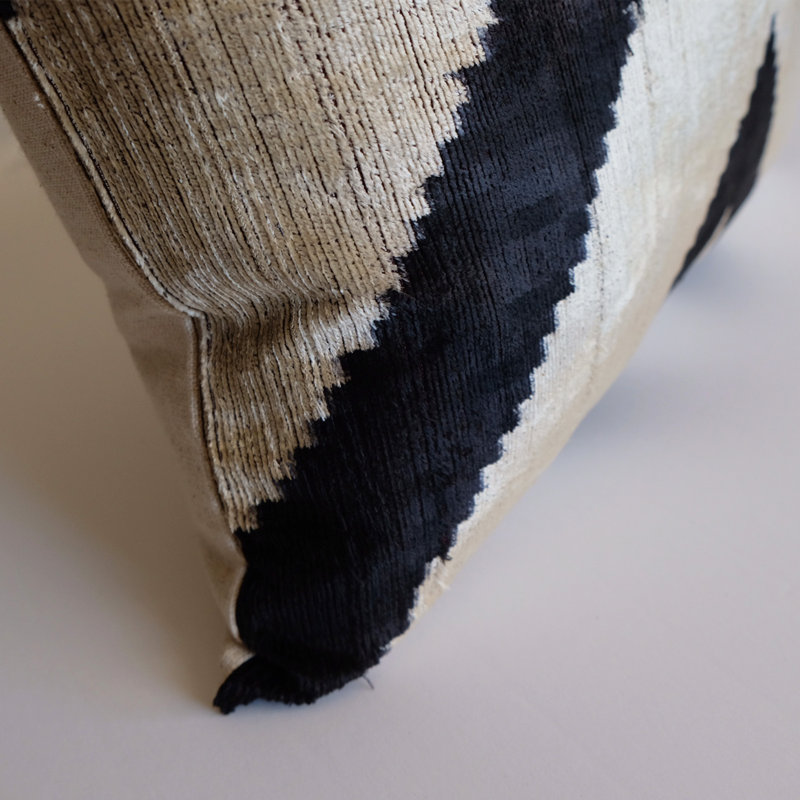 Frye Feather Throw Pillow, Chevron 1