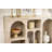 Modern Console Table, Traverten Marble & Sandstone Finish, 47.2 x 29.1 x 14.6 inches | 100% Melamine Coated Particle Board & MDF Doors | Stylish Storage Solution for Living Room, Entryway & Hallway, Durable & Elegant Design-1923879352
