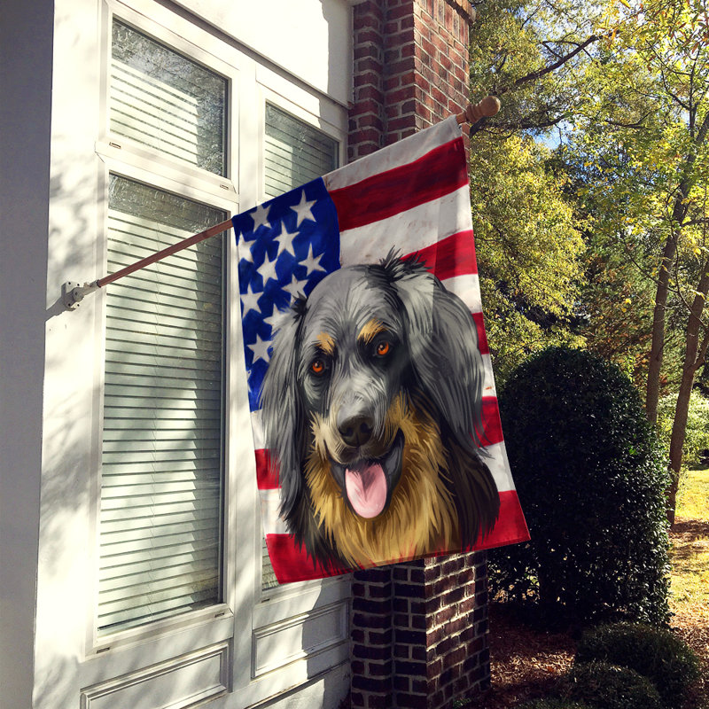 Double Sided 40'' H x 28'' W Polyester Independence Day House Flag, Hovawart