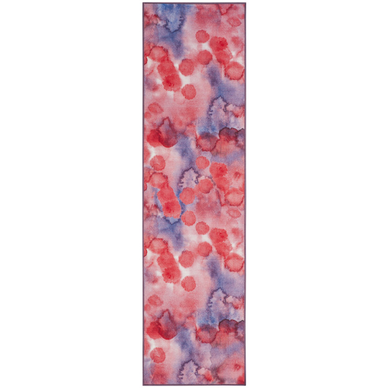 Dashiell Performance Machine Washable Abstract Rug, Runner 2'2" x 8'