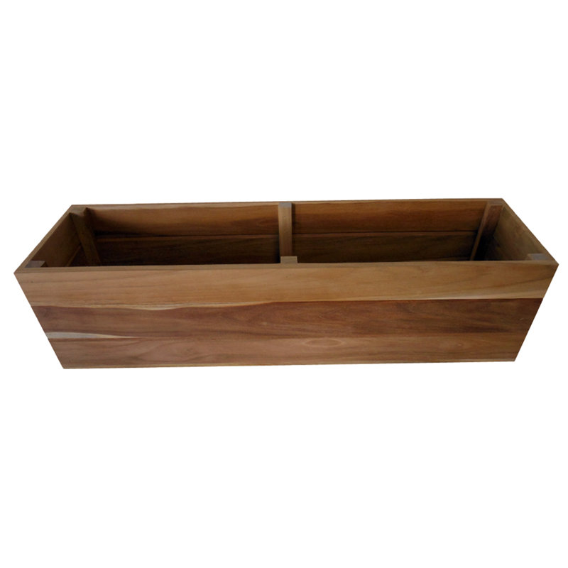 Mervela Handmade Wood Window Box Planter, 6.13" H x 36" W x 5" D