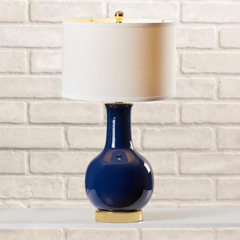 Lampe de table 27,5 po SantaAna, Bleu royal