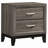 Carina Grey Oak And Black 4-Piece Eastern King Panel Bedroom Set