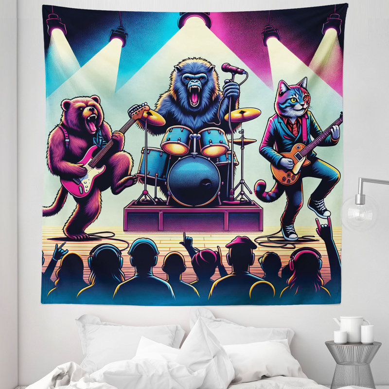 Tapisserie en microfibre, H 88 po x l 88 po
