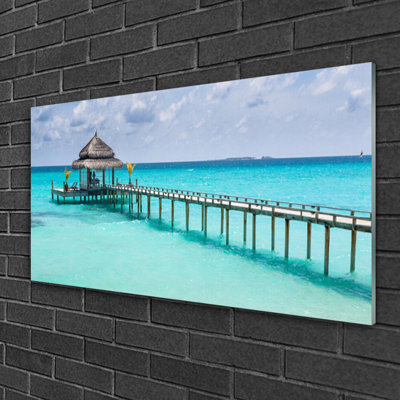 Sea Bridge - Unframed Photograph on Glass