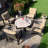 AVIGNON 110cm COFFEE Table with 4 WINDSOR DELUXE LOUNGE Chair