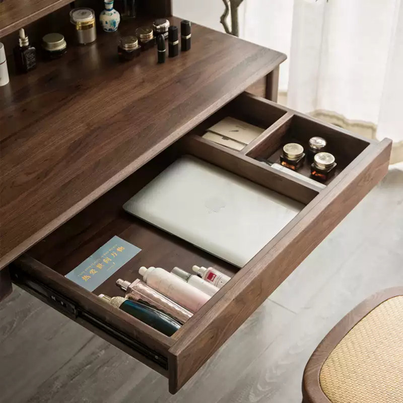 Commode multifonction en bois de noyer