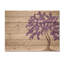 Mauve Jacaranda Tree Dreams II - Paysage moderne, impression sur bois mauve sur bois de pin naturel-1963059979