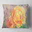 Coussin décoratif à imprimé floral jaune et aquarelle-29875250-29875254