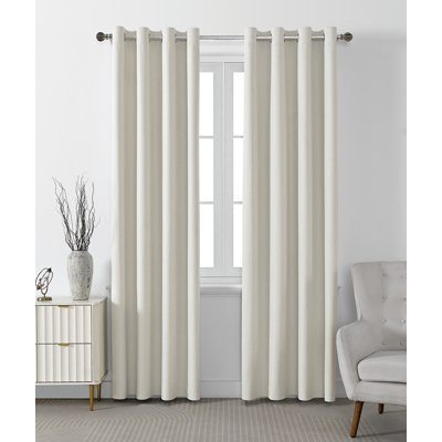 Paire de rideaux obscurcissant avec œillets Leming