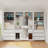 White Closet System With Drawers And Vanity