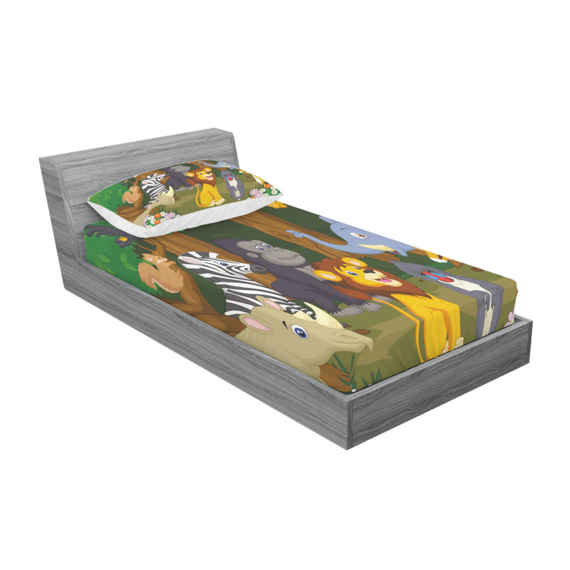 Microfiber Sheet Set, Twin Sheet Set with Fitted Sheet