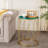 Jayde Round Metal Frame End/Side Tables with Steel Tray Top-2111034900