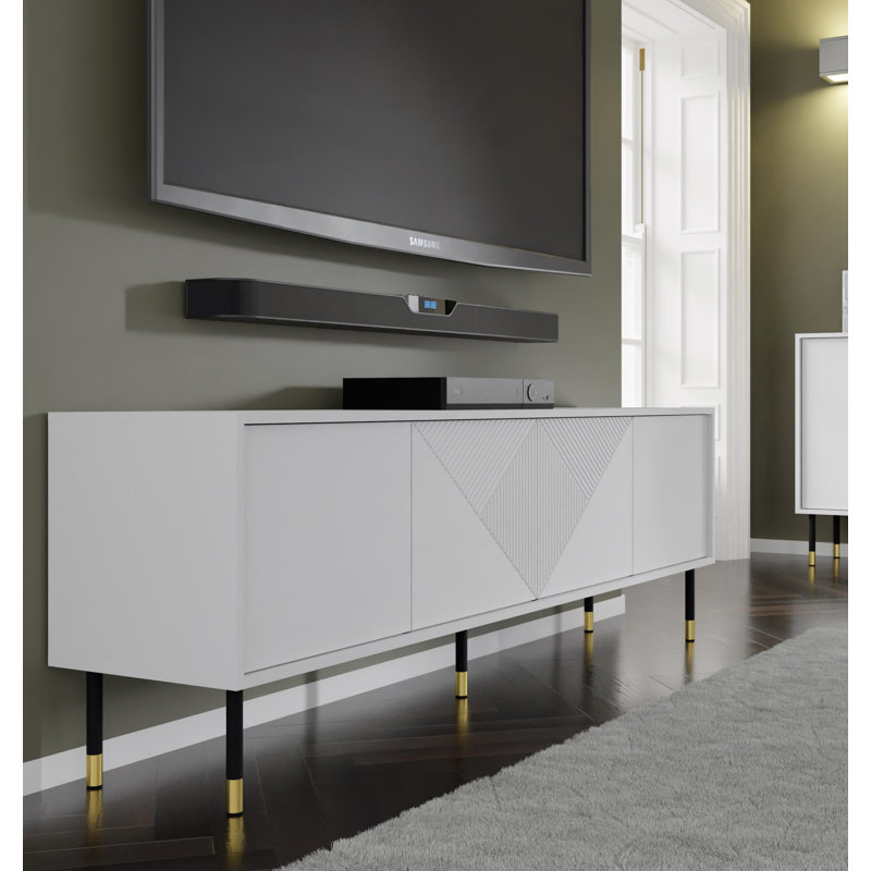 Baldemar TV Stand for TVs up to 78", White