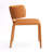 Saddle Leather Dining Chair Upholstered Side Chair With Padded Seat, Wingback Vanity Chair With Metal Frame For Dining Living Room Vanity Office, Orange-2011957049-2012385330