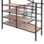 Lit mezzanine en métal avec bureau et latéraux en noir - Créez un espace de chambre à coucher élégant à 4 couches pour un environnement fonctionnel confortable-1908611232