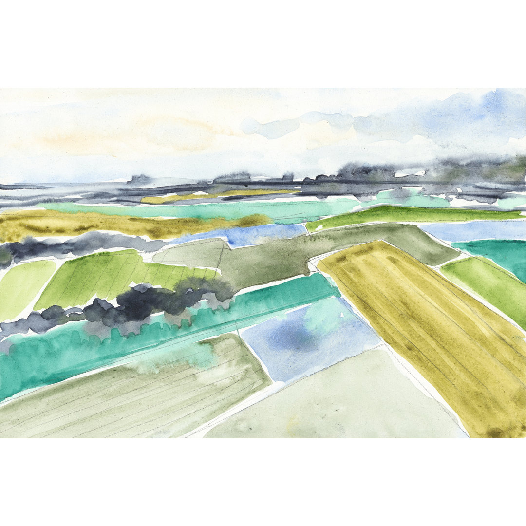 Leinwandbild Watercolour Field I von Jennifer Goldberger