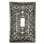 GLENDALE SINGLE TOGGLE LIGHT SWITCH COVER ; IN BURNISHED SILVER