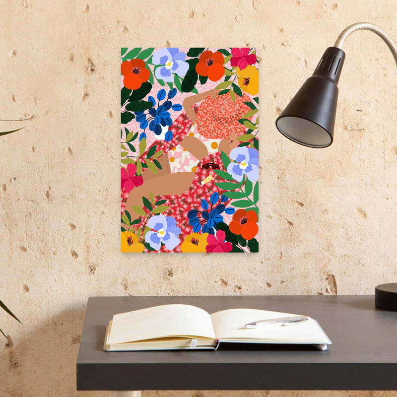 «Sleeping Under The Sun», art mural contemporain, H 18 po x l 12 po
