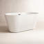 Baignoire de trempage autoportante en acrylique 54 po x 29 po Domme -81515706