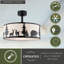 Ventilateur de plafond forgé d'intérieur en bronze 20 po Forough