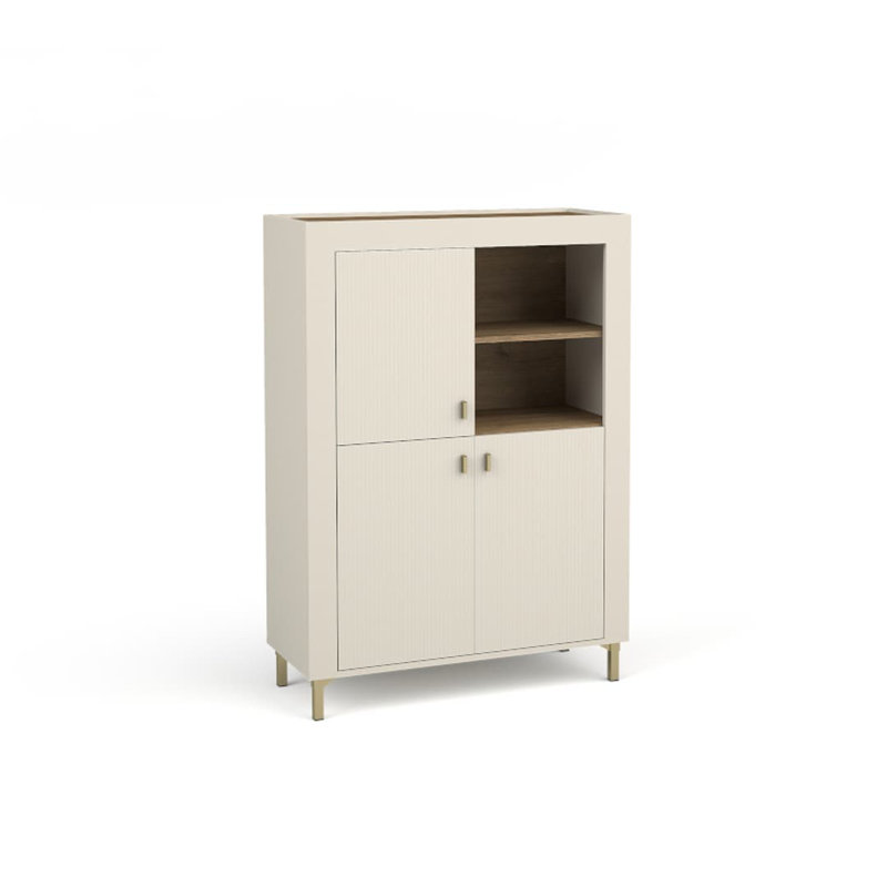Okamoto 136cm Sideboard, Cashmere/Oak
