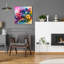  «Flower Paint Splash 3» par Rey Klimt, art mural en verre acrylique, 24 po x 24 po-1194065249
