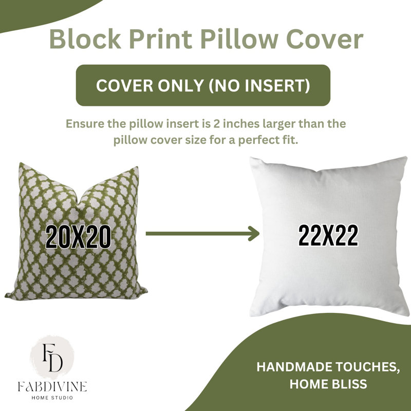 Linen Pillow Cover, Square, 22" x 22"