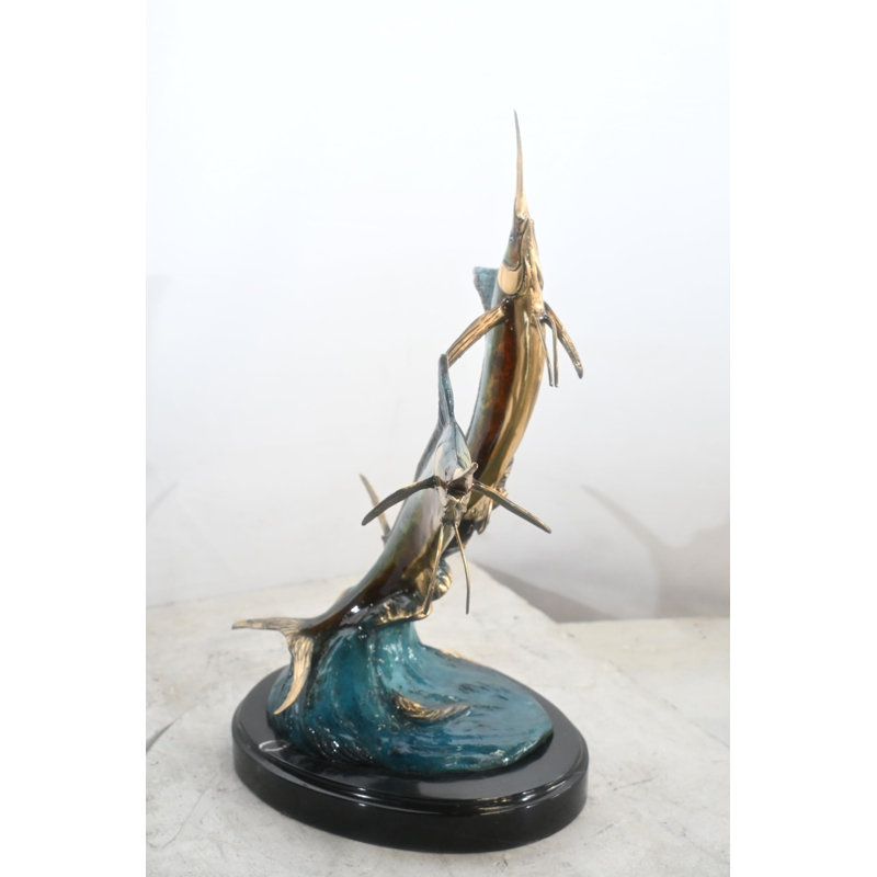 Sculpture en bronze Marlin