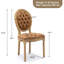 Chaise de style campagnard de style français avec dossier rond-119233289