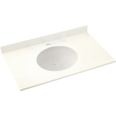 Plateau de meuble-lavabo simple 43 po Ellipse