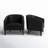 Boney 2- Piece 29" Wide Tufted Faux Leather Barrel Club Chair-88292656