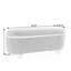 Banc de rangement avec repose-pieds