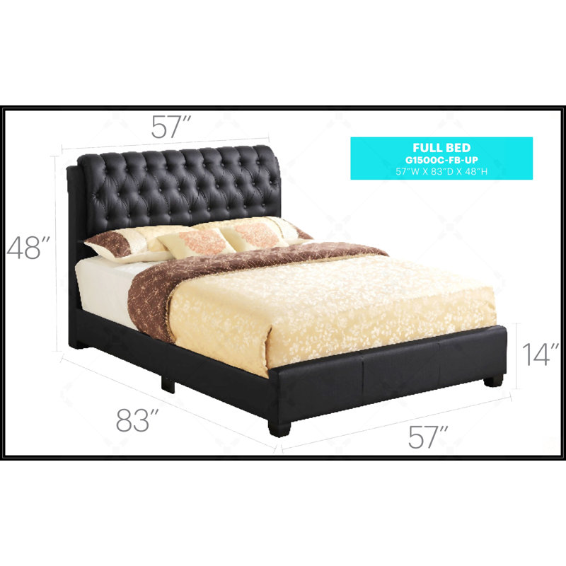 Full Bed, Black, Full