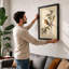 Robin on Blossom Botanical - Framed Print-2143253998-2143253999