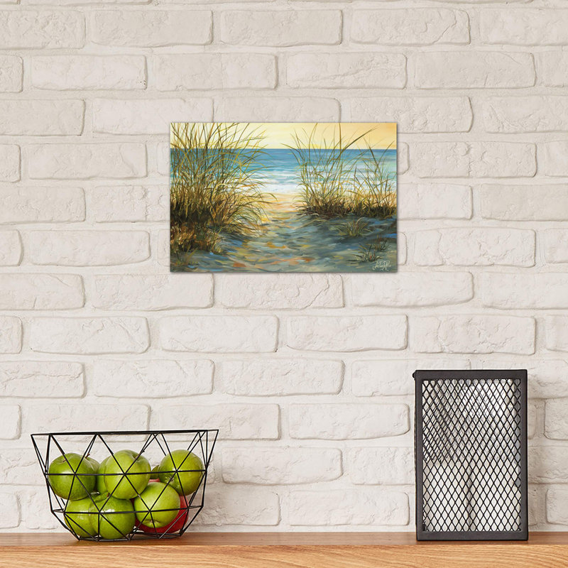 Cannon Beach 1 Piece Painting on Canvas, 30.48 cm H x 45.72 cm W, No Frame