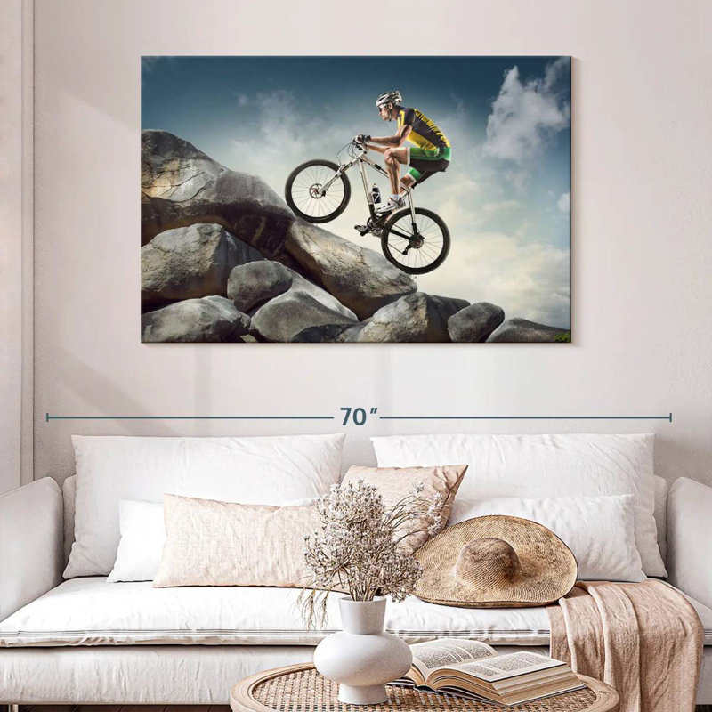 Mehar Cyclist Uphill, H 32 po x l 48 po