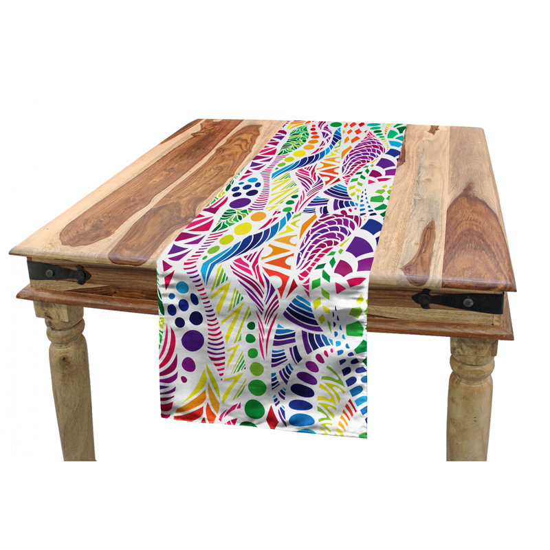 Abstract Table Runner, 90" x 16"