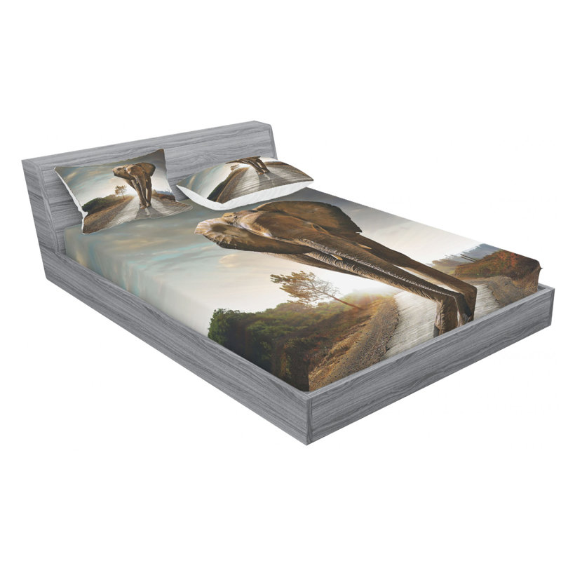 Microfiber Sheet Set, Queen Sheet Set + Fitted Sheet + 2 Pillowcases