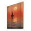 Coastal Sunset Serenity - Art mural en bois côtier sur bois de pin naturel-740177802