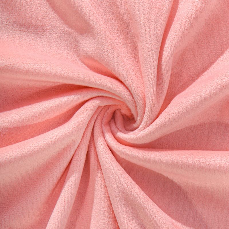 Housse de coussin carré à fermeture à glissière, housse en velours de luxe, très douce - NTBAY, Rose