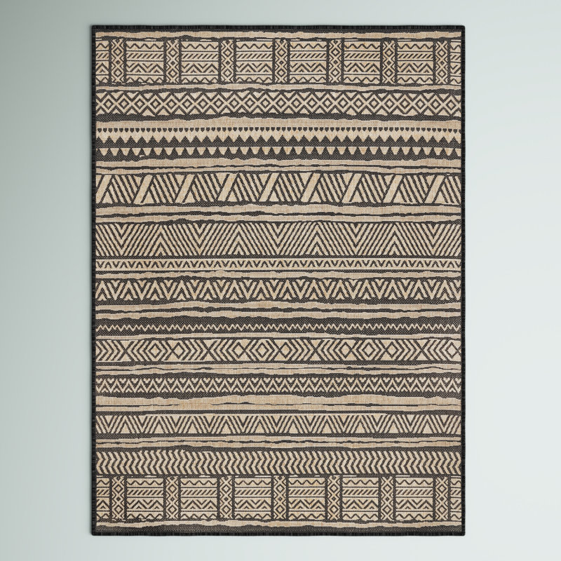 Tapis marocain intérieur / extérieur Raya, Rectangle 5 pi x 8 pi